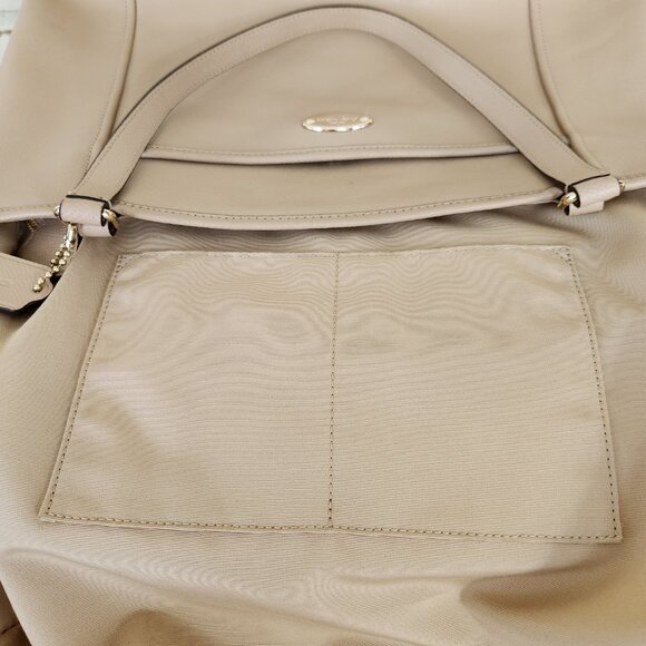 Euc Coach Light Tan Leather Shouder Bag Tote Purse - Picture 12 of 14